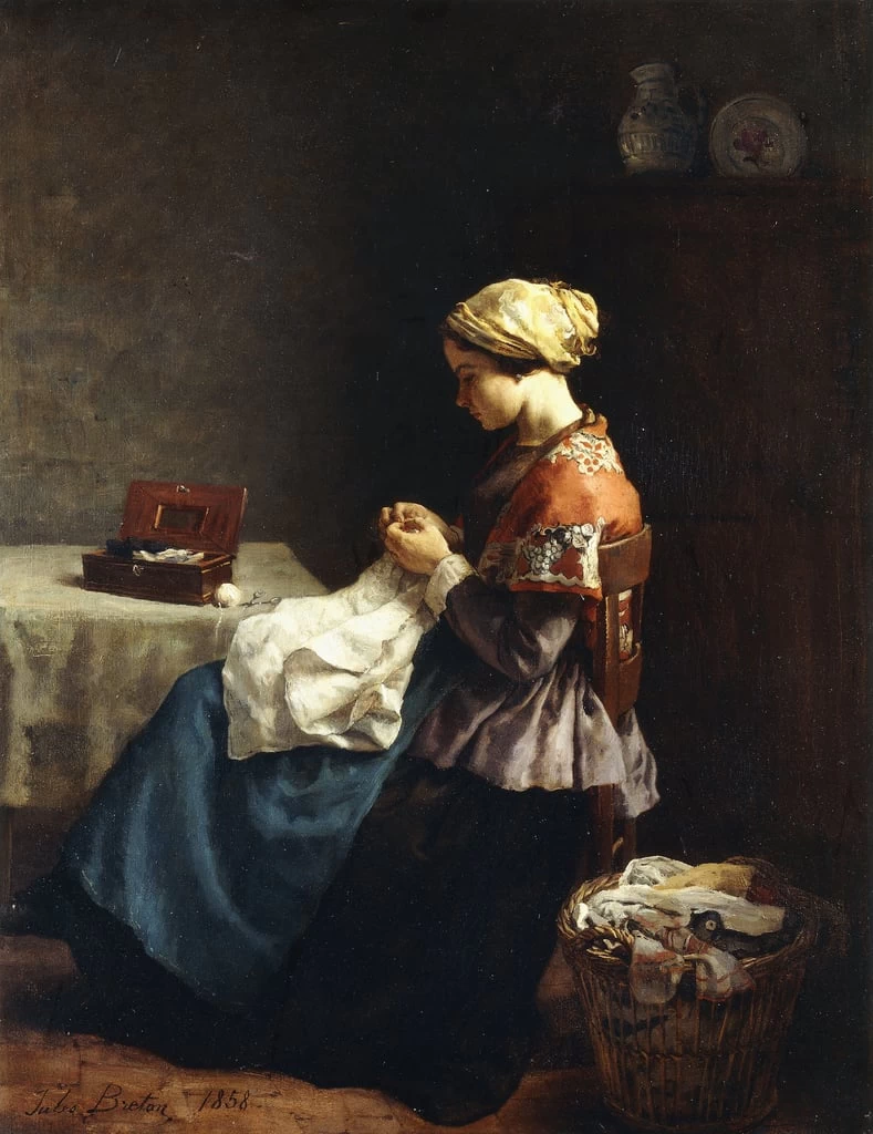 La cucitrice, 1858